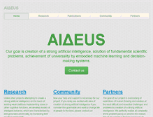 Tablet Screenshot of aideus.com